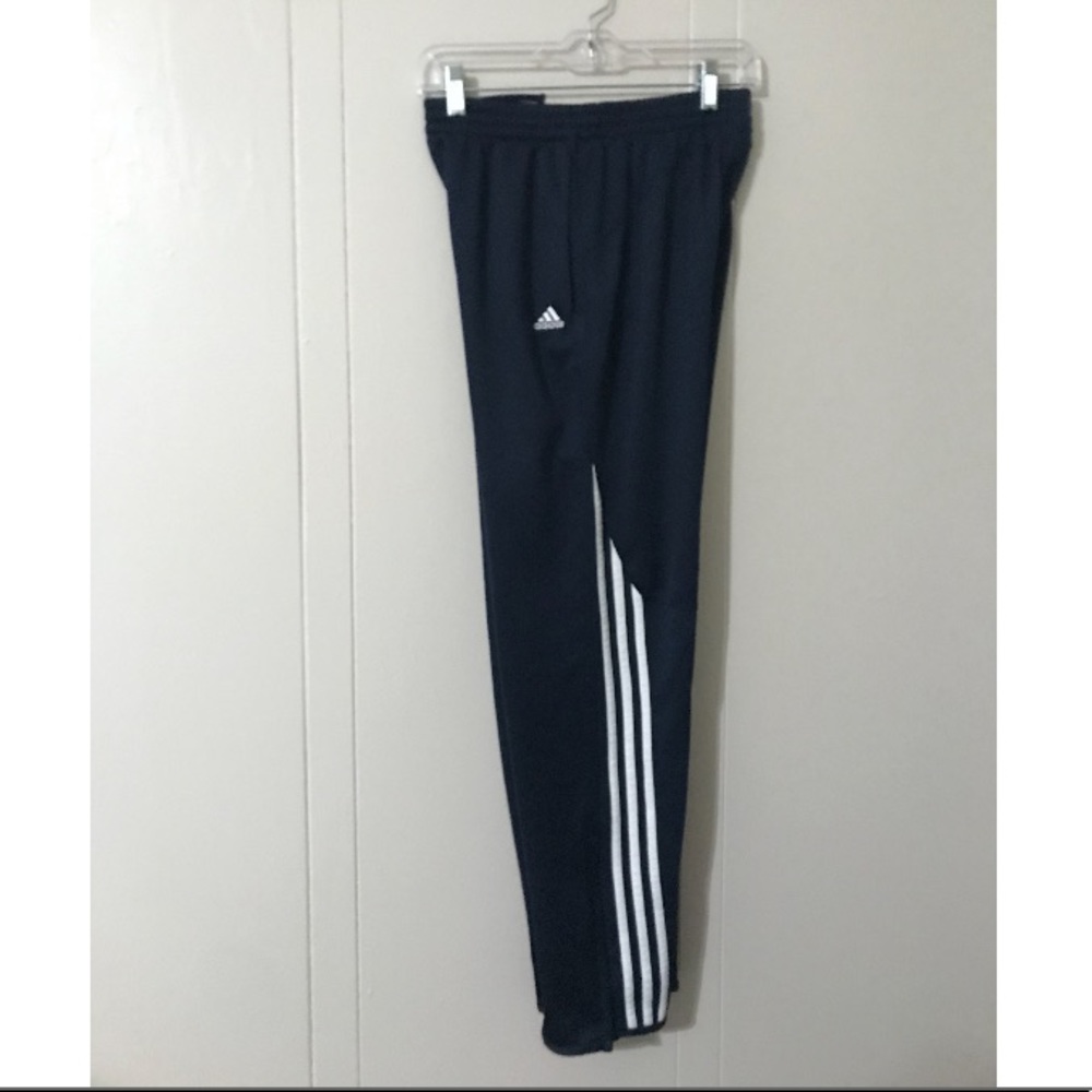 Blue Adidas track pants